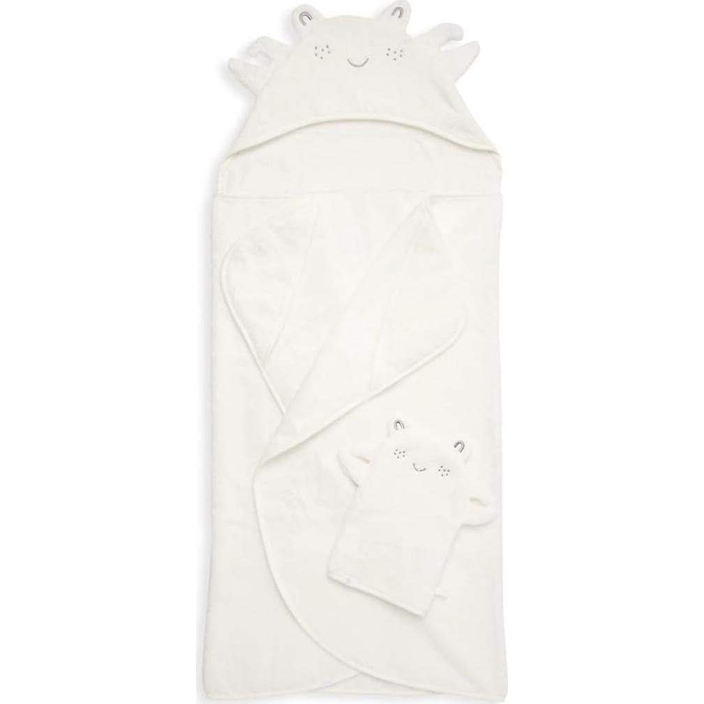 Conjunto de Toalla con Capucha y Paño de Lavado Barefoot Dreams - Cangrejo