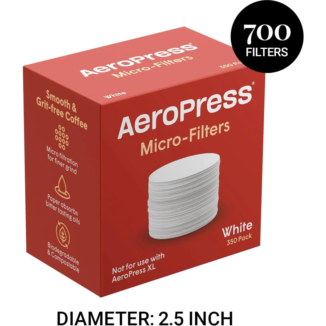 Filtros de Reemplazo AeroPress - 700 Microfiltros Papel