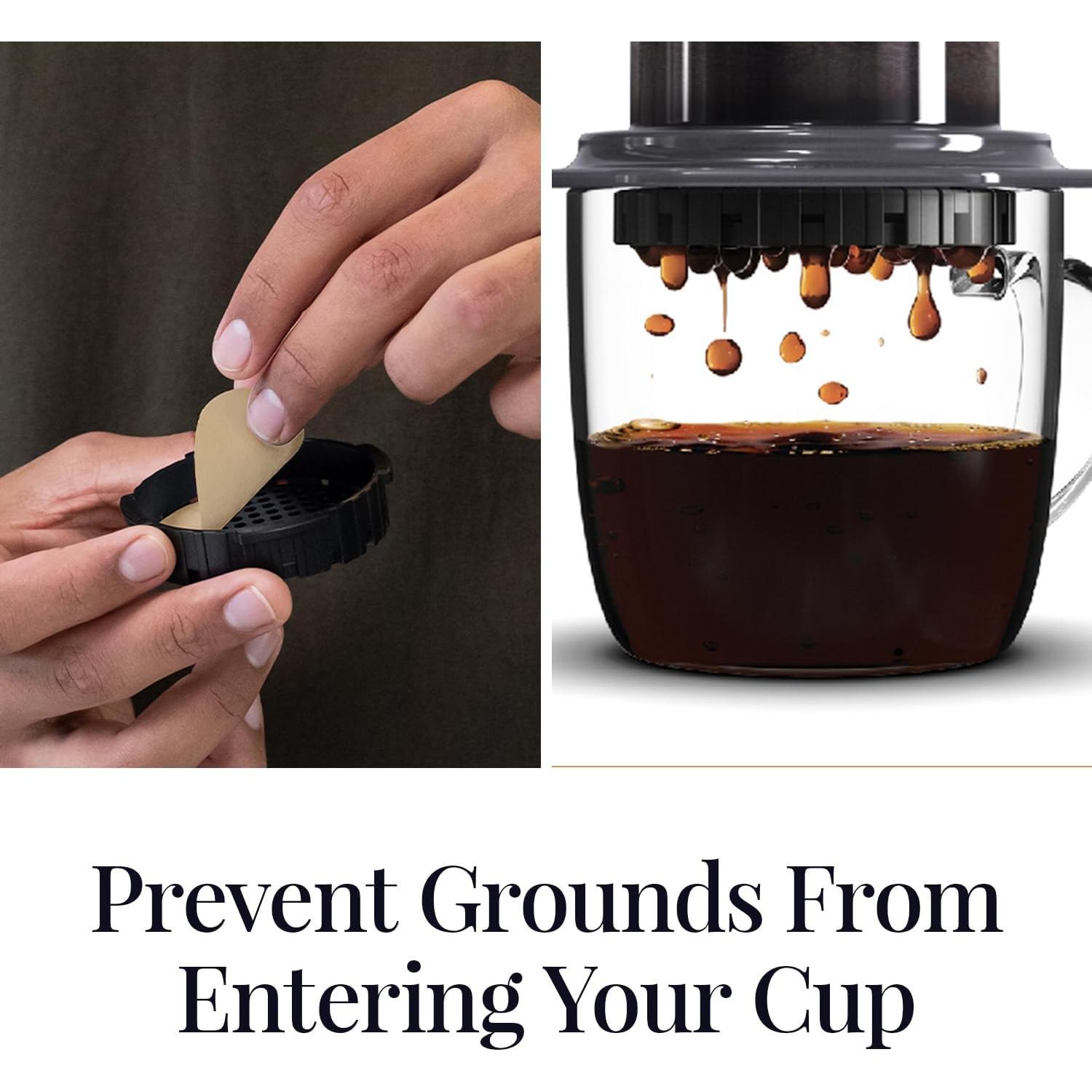 Microfiltros de papel AeroPress, 200 unidades, 6.35 cm