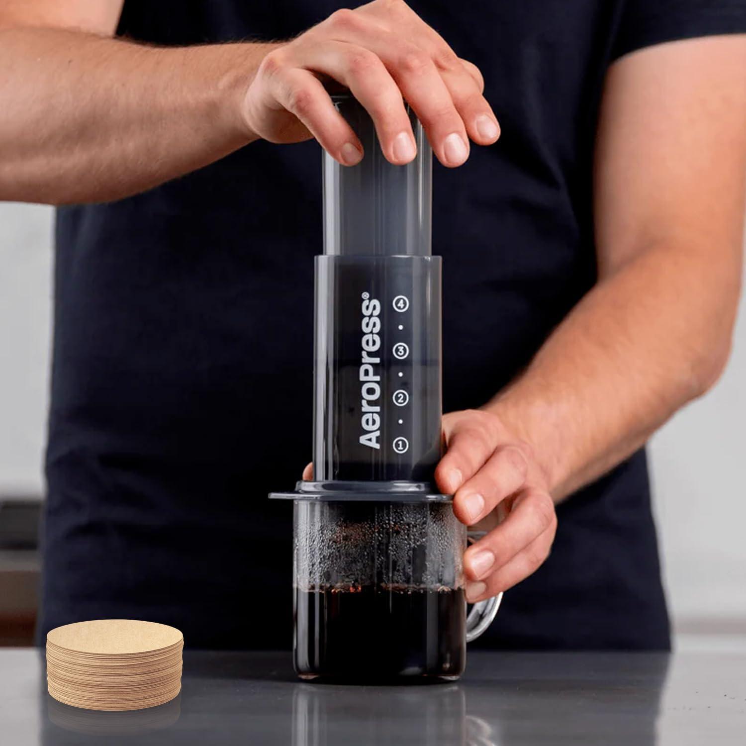 Microfiltros de papel AeroPress, 200 unidades, 6.35 cm