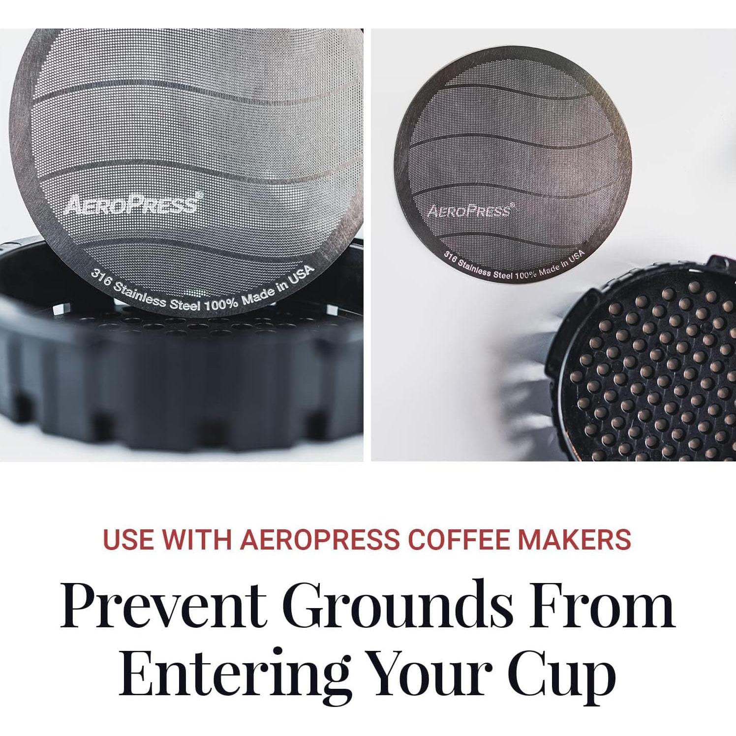 Filtro Reutilizable AeroPress de Acero Inoxidable Estándar