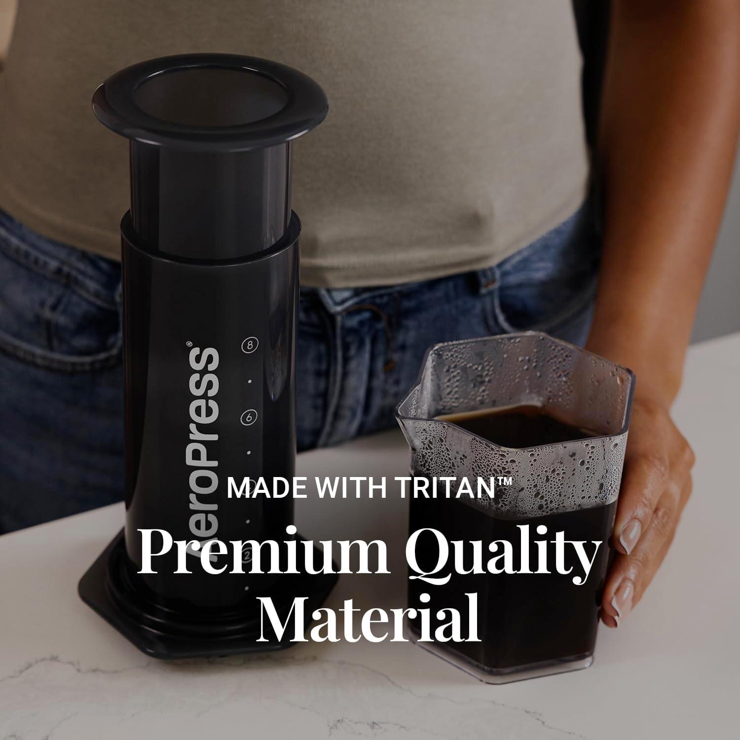 Jarra AeroPress 600 ml, resistente a roturas, ideal para viajes