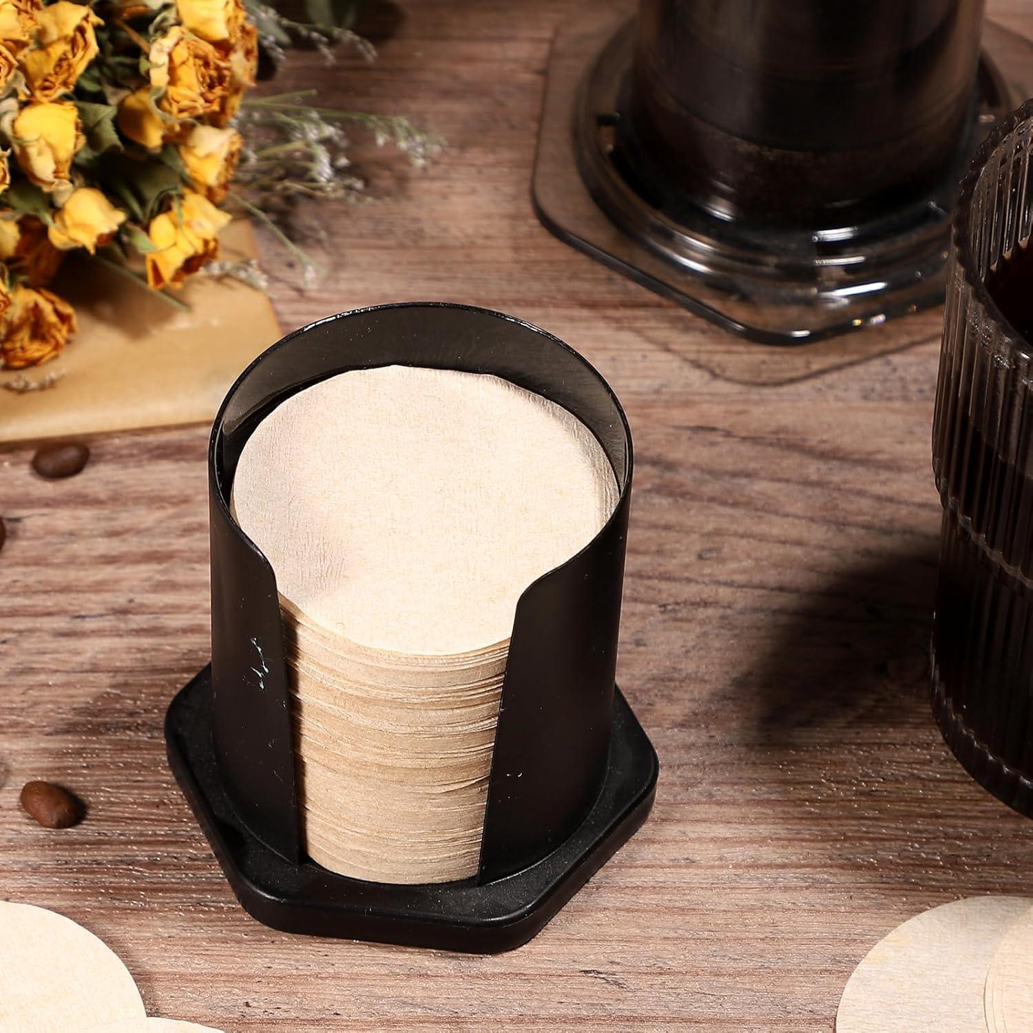 Filtros de Café Desechables Prudiut 600 Pcs 64mm Sin Blanquear