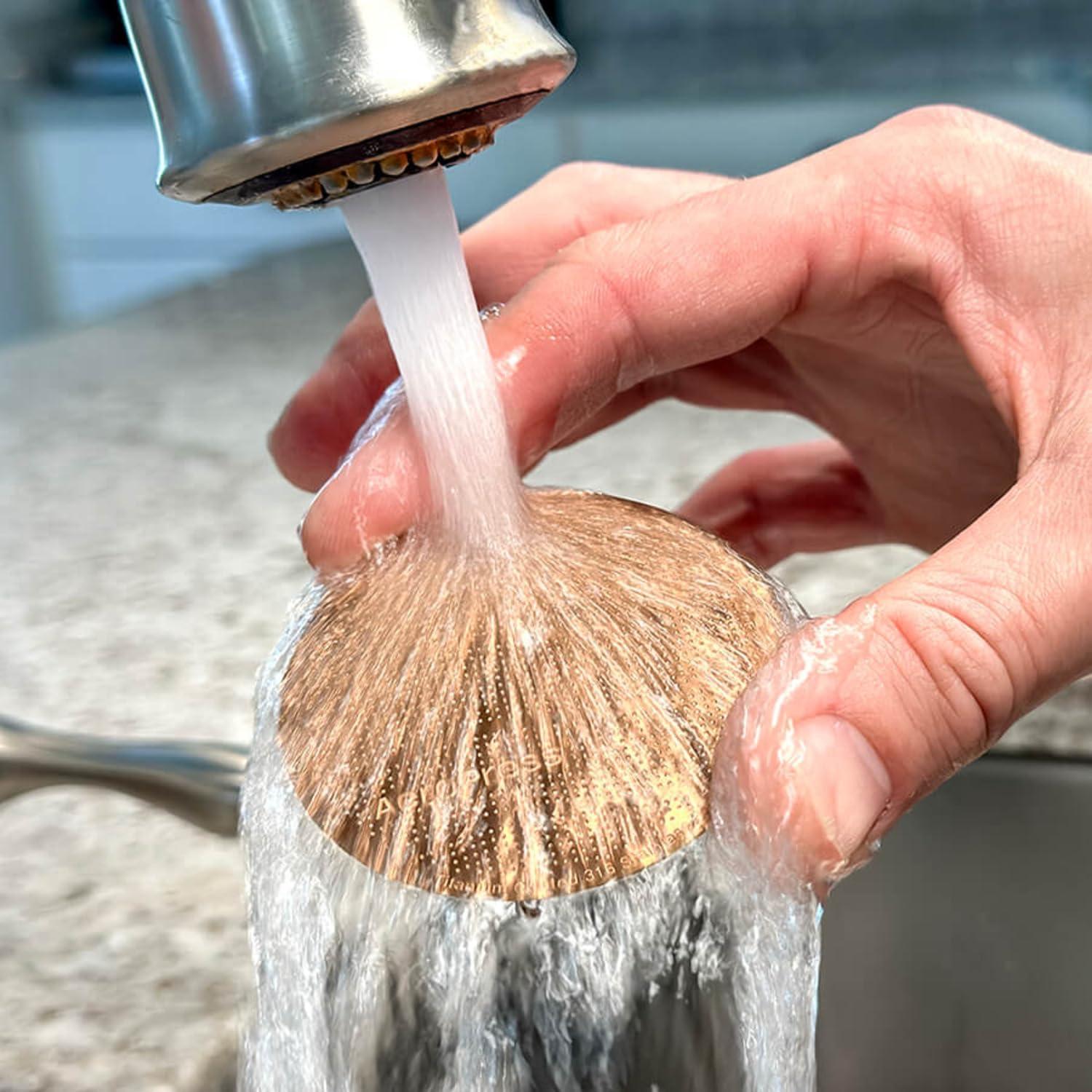 Filtro de café dorado AeroPress XL reutilizable de acero inoxidable