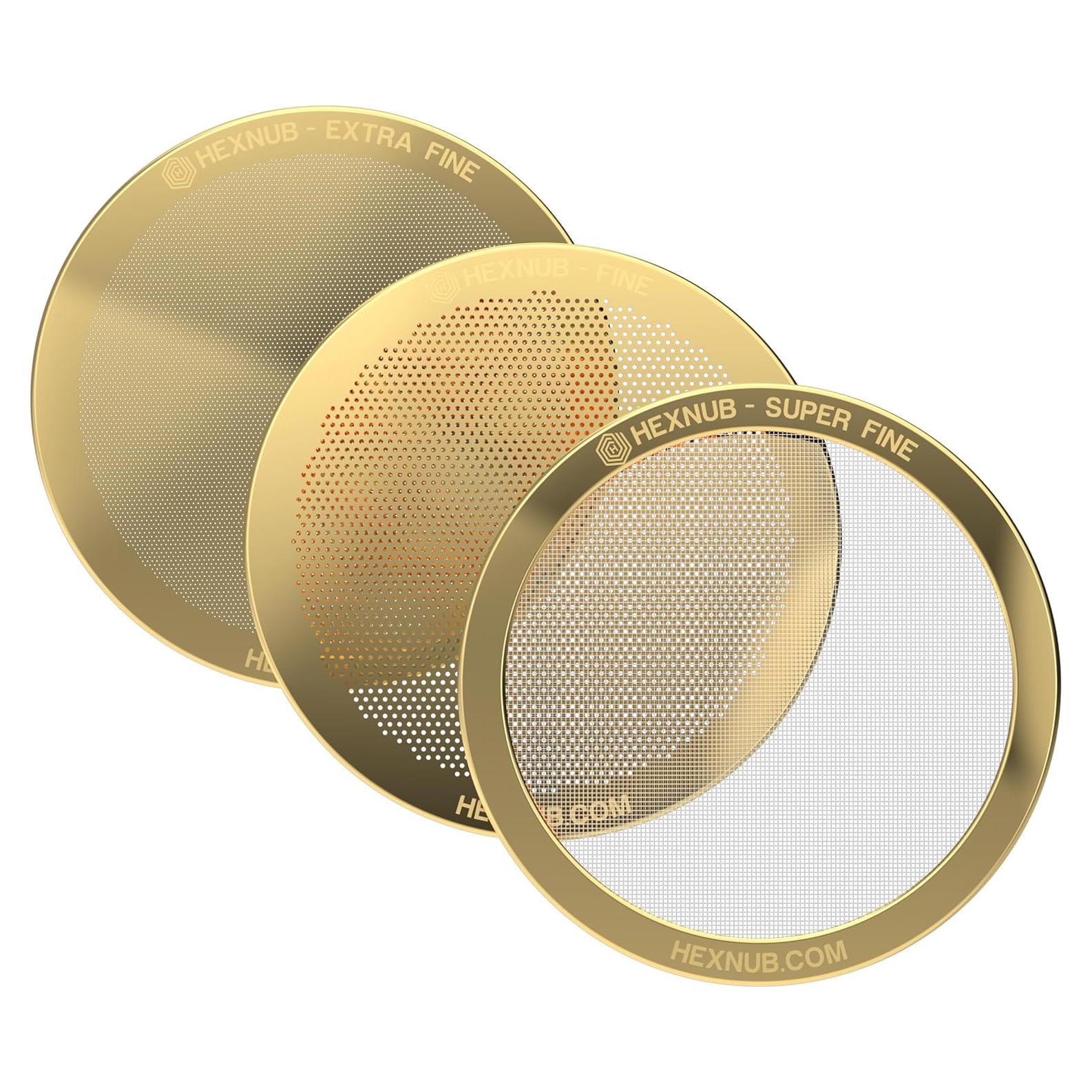Filtro Metálico Reutilizable HEXNUB para AeroPress - Paquete de 3