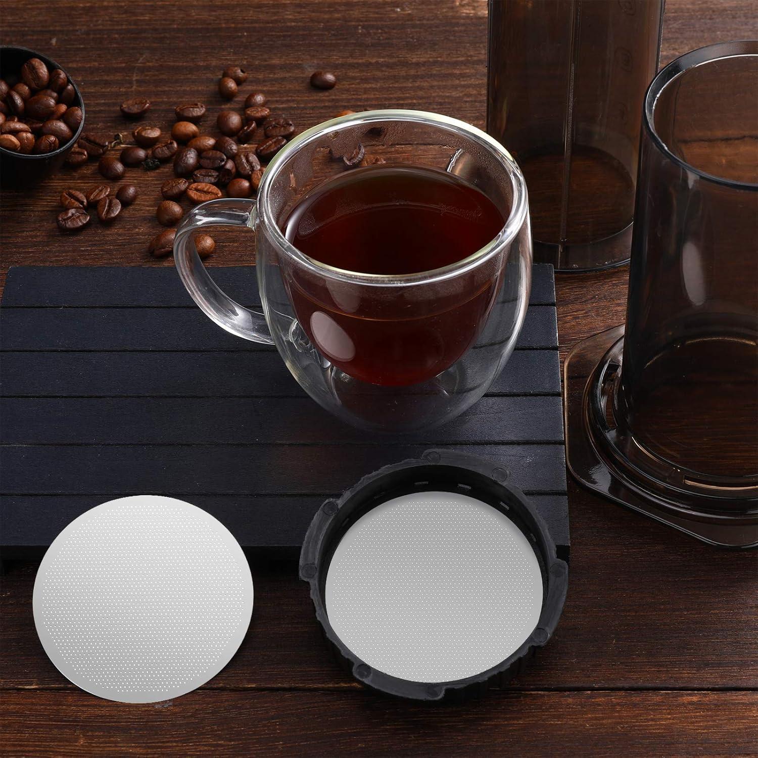 Filtros de Café de Acero Inoxidable Patelai - 2 Piezas Reutilizables