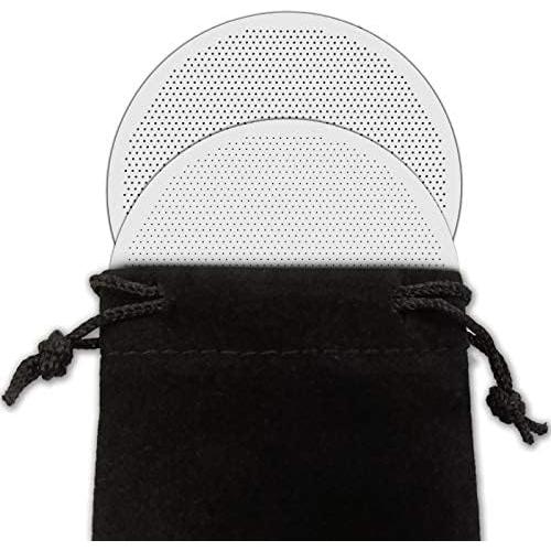 Filtros de Café de Acero Inoxidable Patelai - 2 Piezas Reutilizables