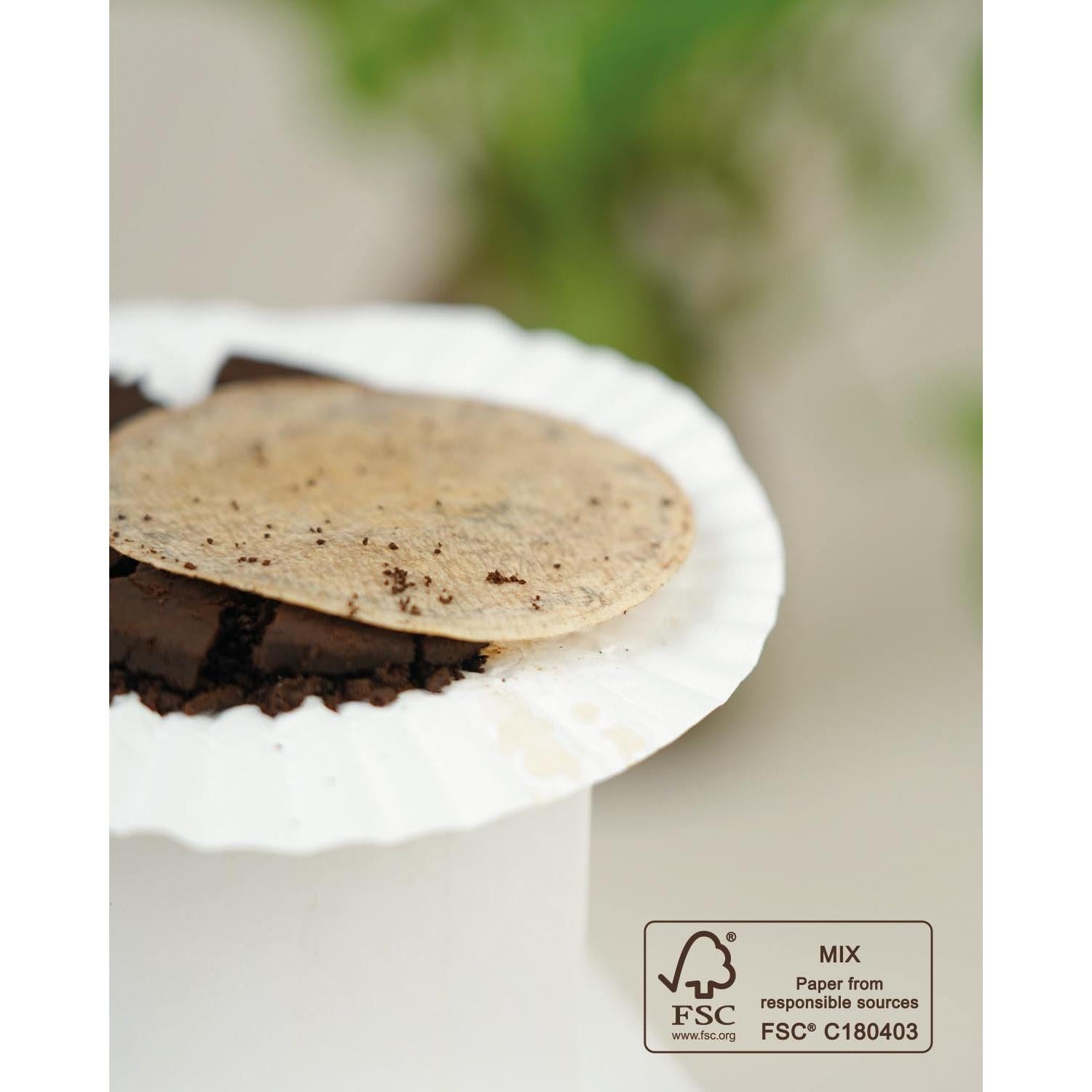 Filtros de papel desechables Bake Choice 500 unidades 6.35 cm