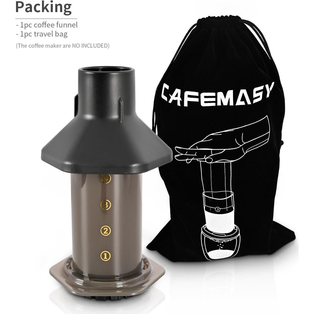 Kit de embudo y bolsa de viaje CAFEMASY para Aeropress