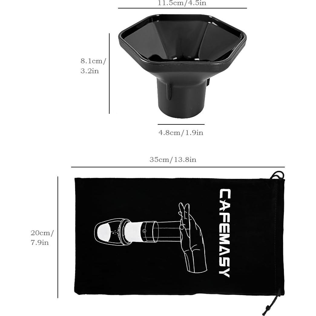 Kit de embudo y bolsa de viaje CAFEMASY para Aeropress