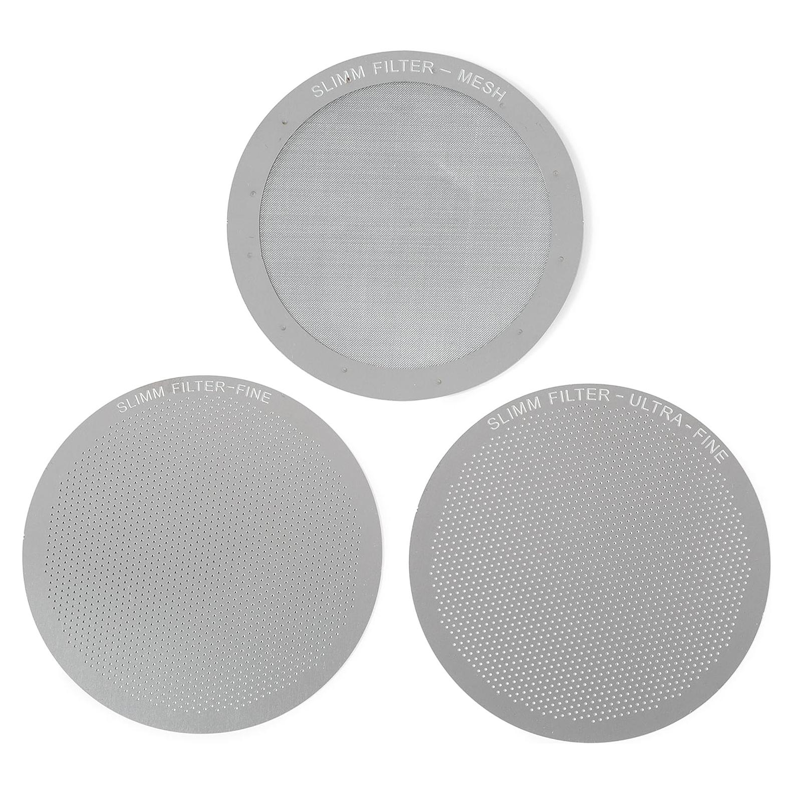 Juego de Filtros Reutilizables Slimm Filter - 3 Piezas Acero Inoxidable