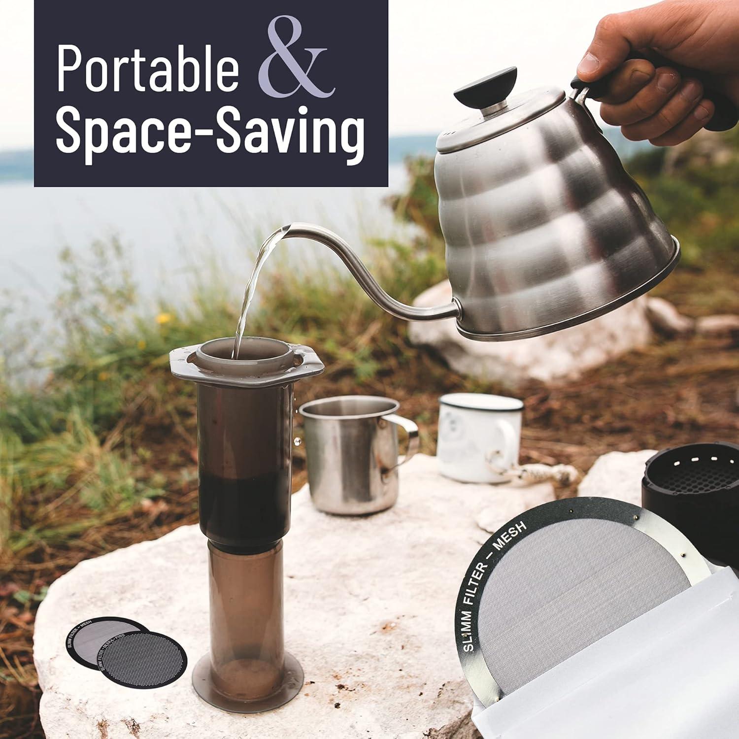 Juego de Filtros Reutilizables Slimm Filter - 3 Piezas Acero Inoxidable