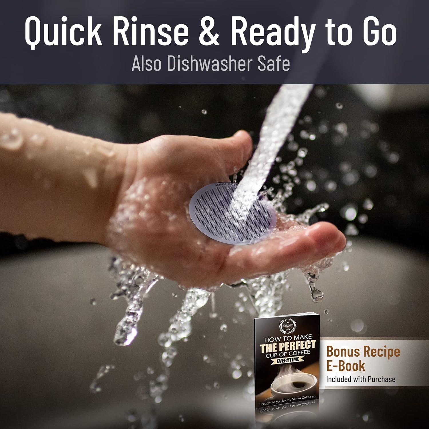 Juego de Filtros Reutilizables Slimm Filter - 3 Piezas Acero Inoxidable