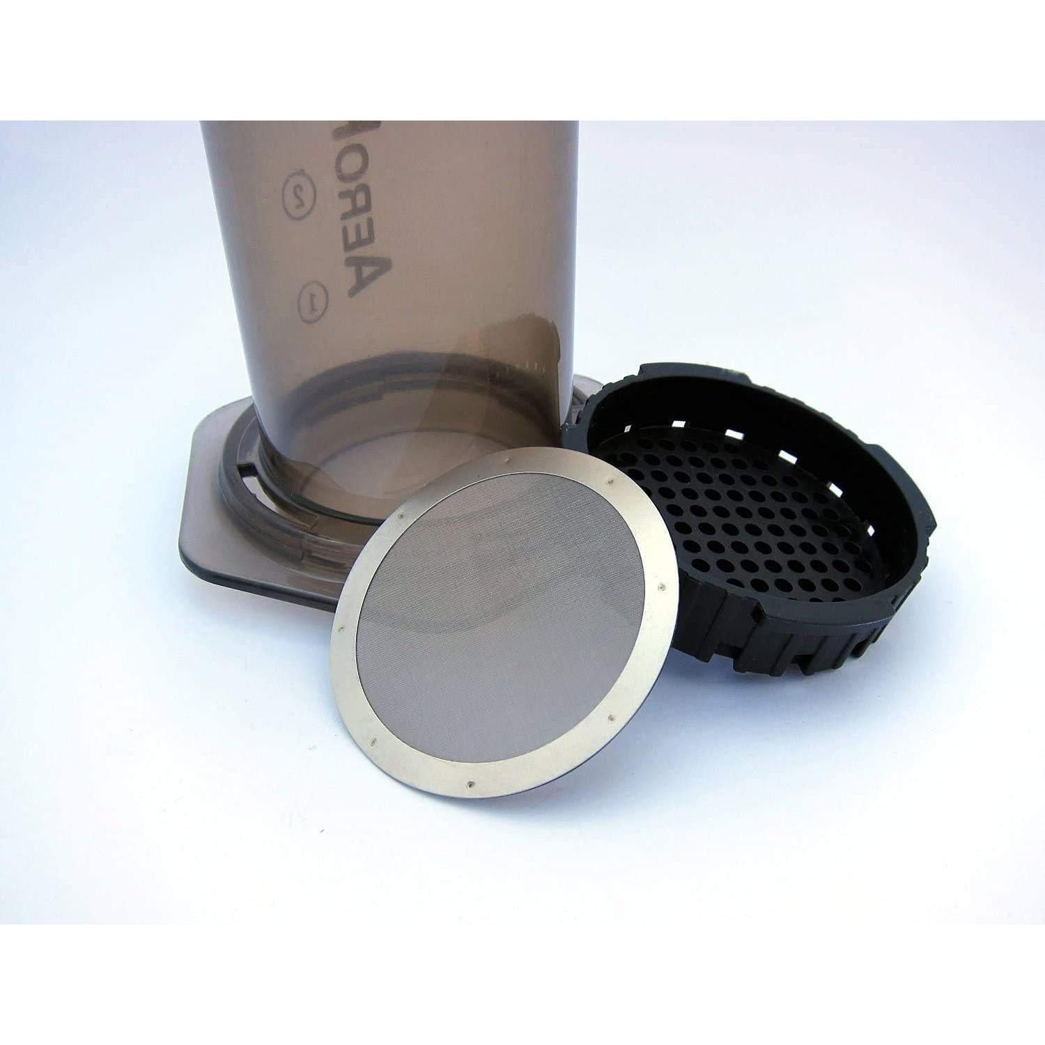 Paquete de 2 Filtros Metálicos Reutilizables TKMOS para AeroPress