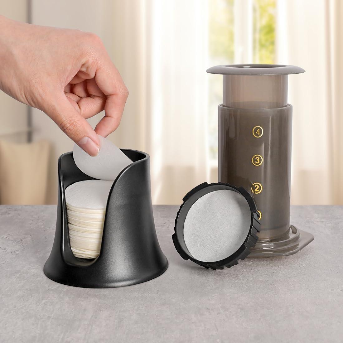 Soporte de Filtro de Café CAFEMASY con 350 Filtros 64mm