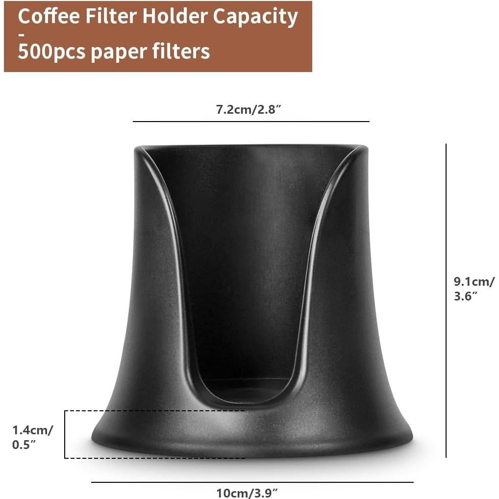 Soporte de Filtro de Café CAFEMASY con 350 Filtros 64mm