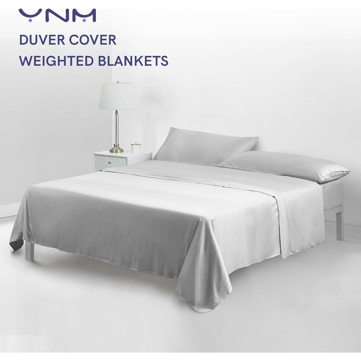 Cubierta de Edredón Refrigerante YnM 152x203cm Gris Claro