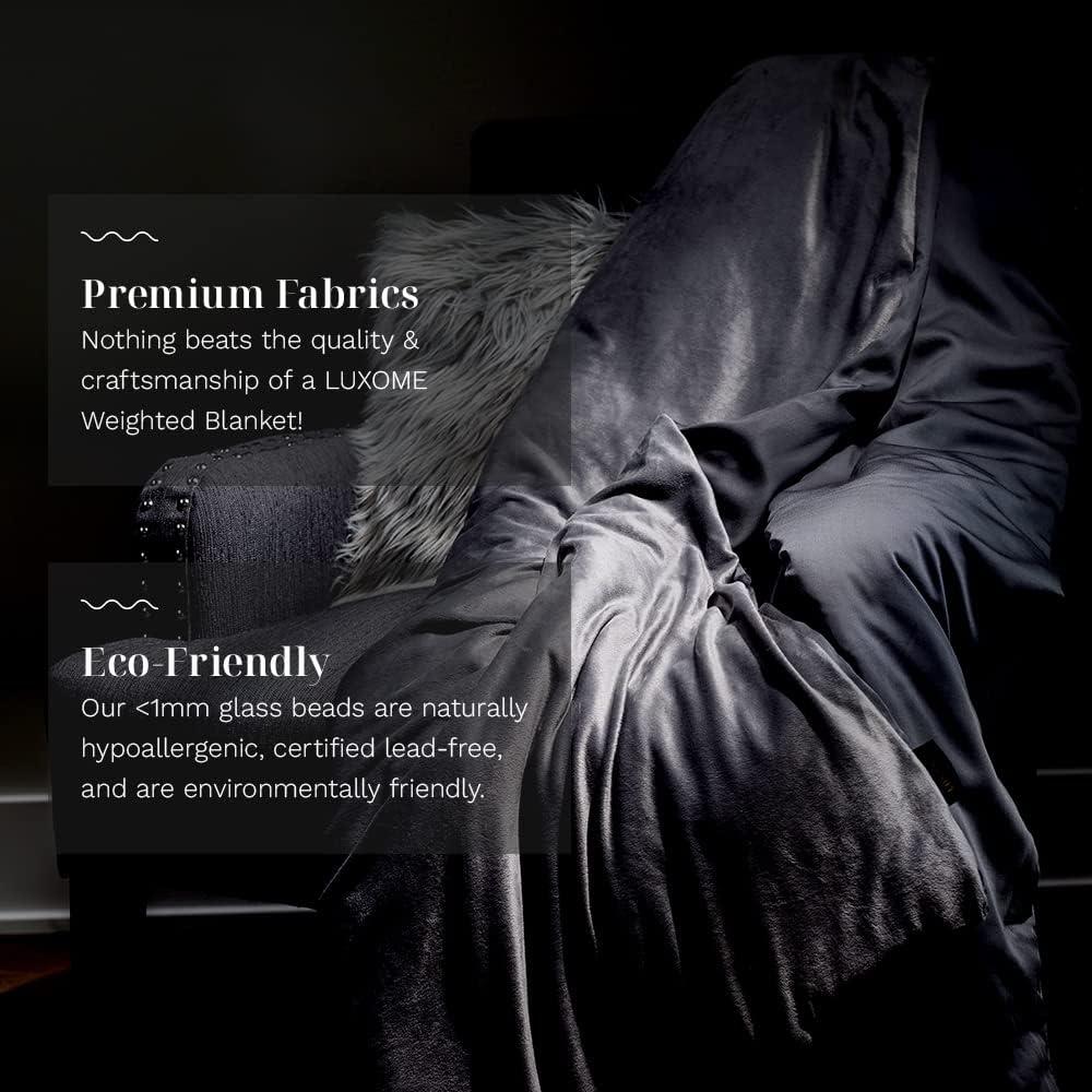 Manta con Peso LUXOME 152x203 cm 8.16 kg Reversible Gris