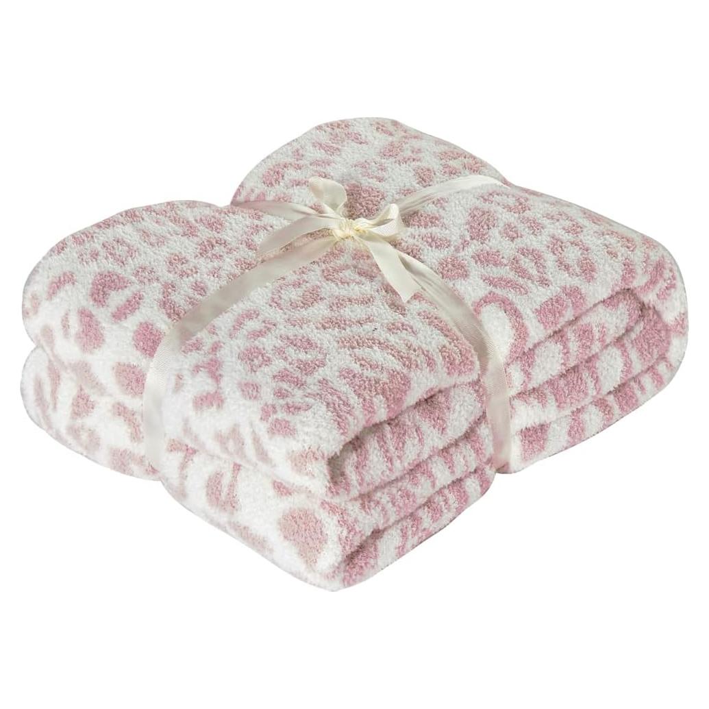 Manta de Microfibra SANACYNA Leopardo Rosa Queen 228.6 cm