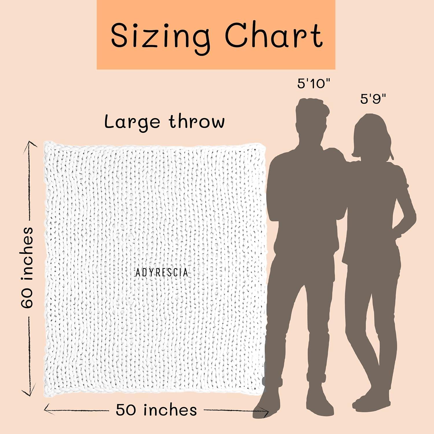 Manta Tejida a Mano Adyrescia Chenille Jumbo 127x152cm Blanca