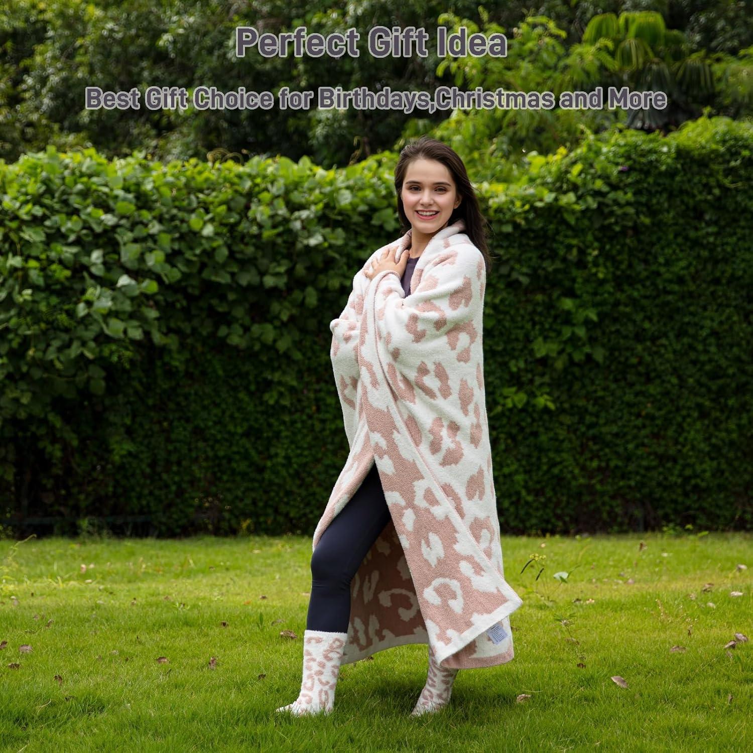 Manta de Microfibra Reversible Damonsang Leopardo 152x127 cm