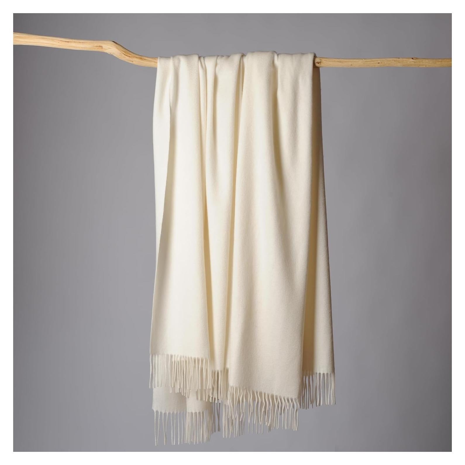 Manta de Cachemira Cuddle Dreams Marfil 127x185 cm Suave