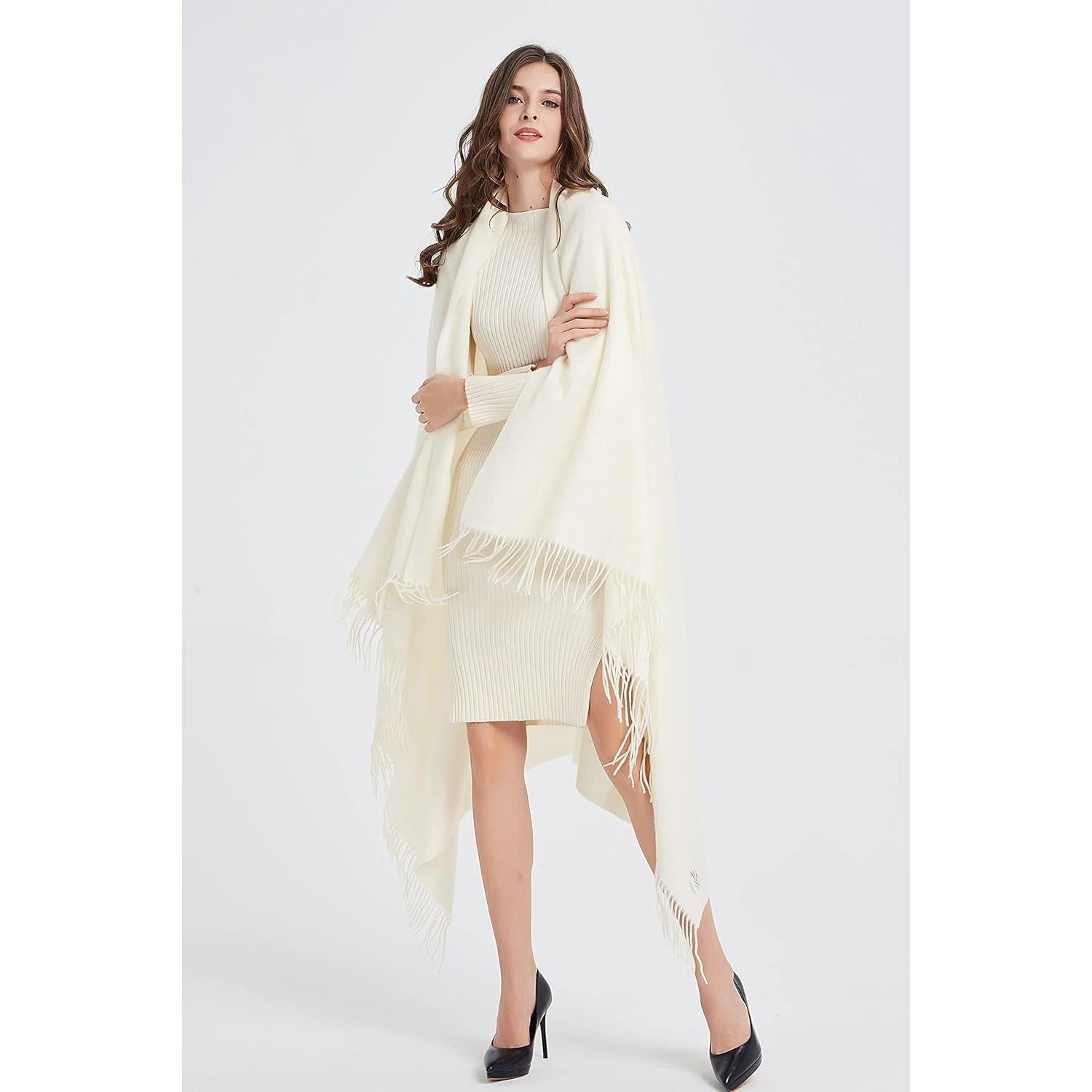 Manta de Cachemira Cuddle Dreams Marfil 127x185 cm Suave