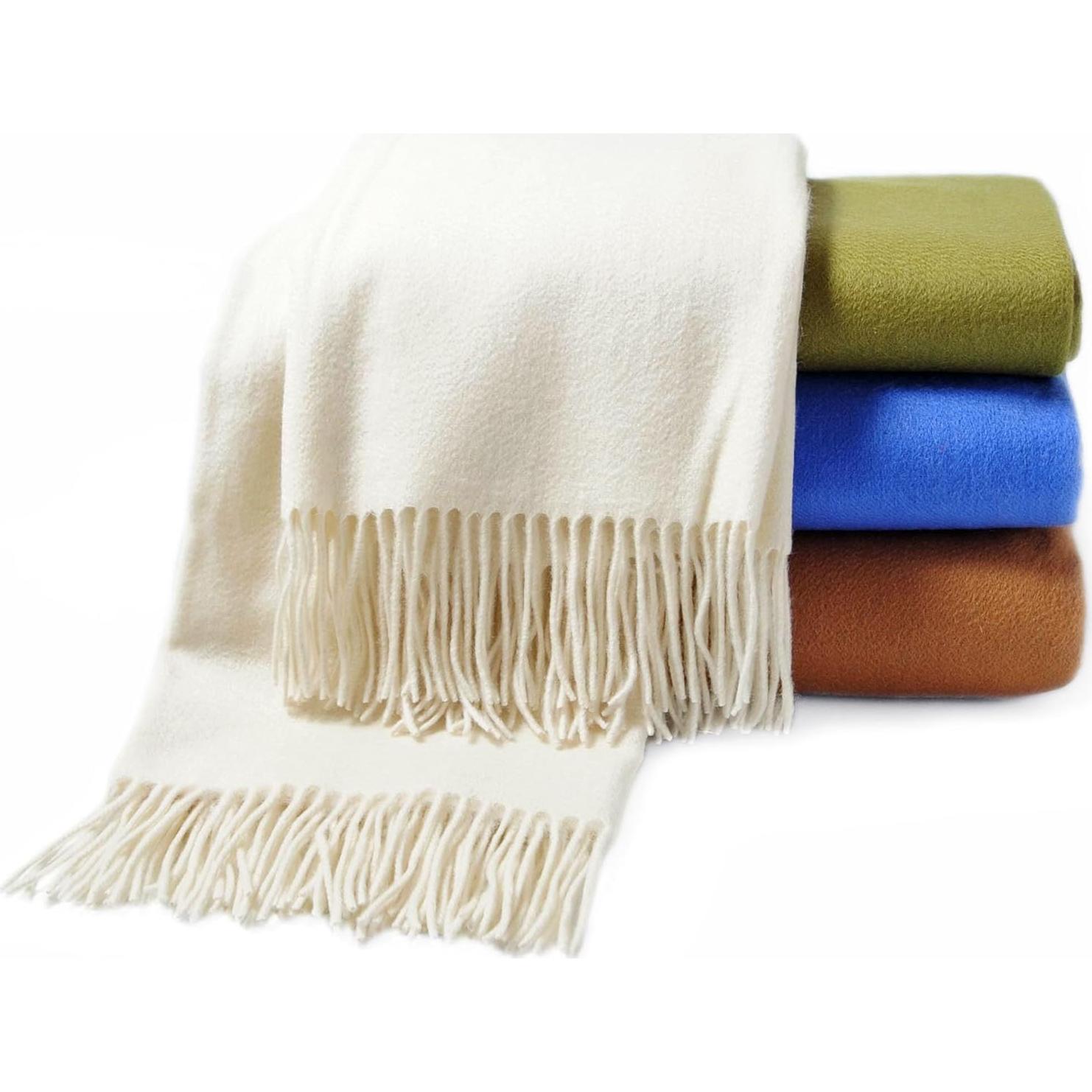 Manta de Cachemira Cuddle Dreams Marfil 127x185 cm Suave