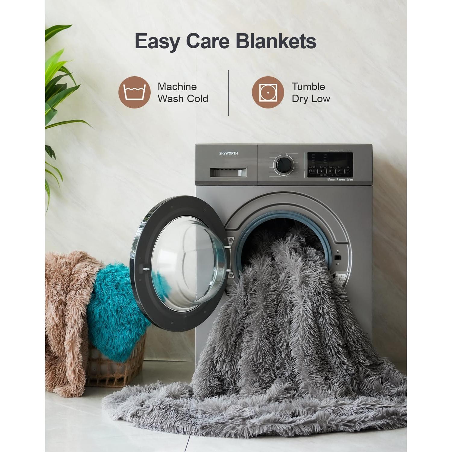 Manta de Piel Sintética Pawque 152x203 cm Gris Suave