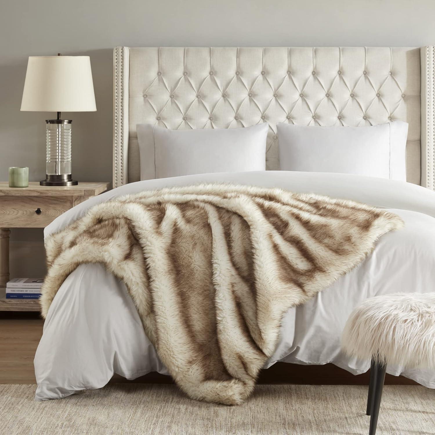 Manta de Piel Sintética Hyde Lane 127x152 cm Zorro Dorado