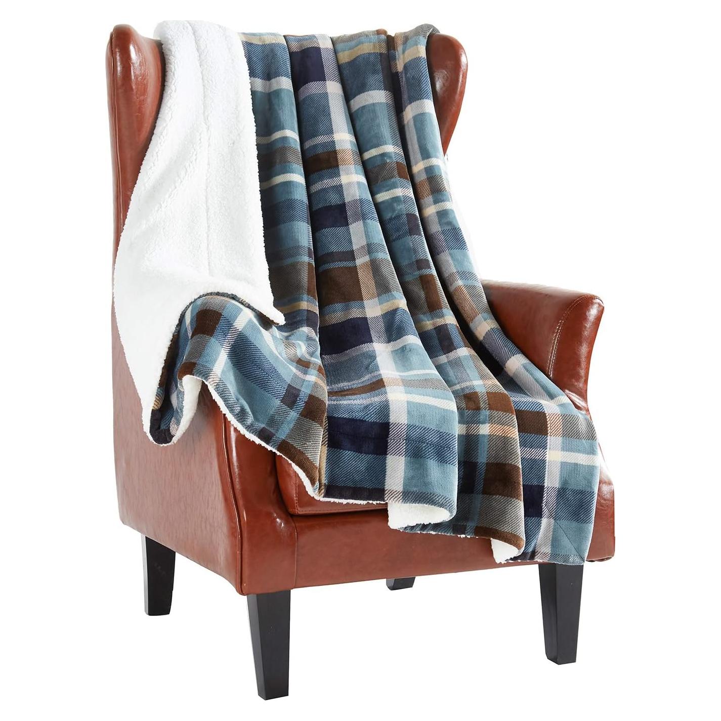 Manta de Sherpa MERRYLIFE 152x178 cm Color Groenlandia