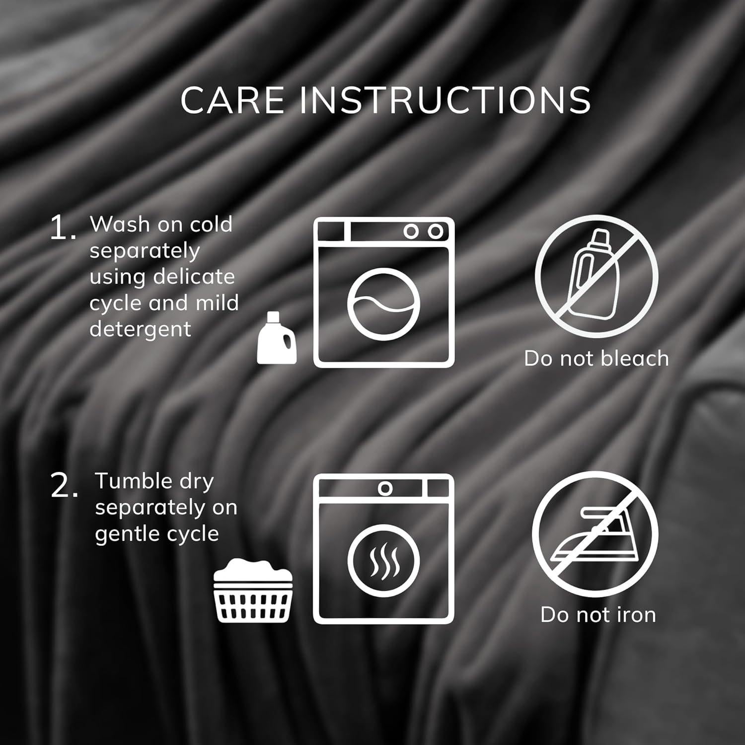 Manta Acogedora Warmwell Northwest 127x152 cm Piel Sintética Carbón