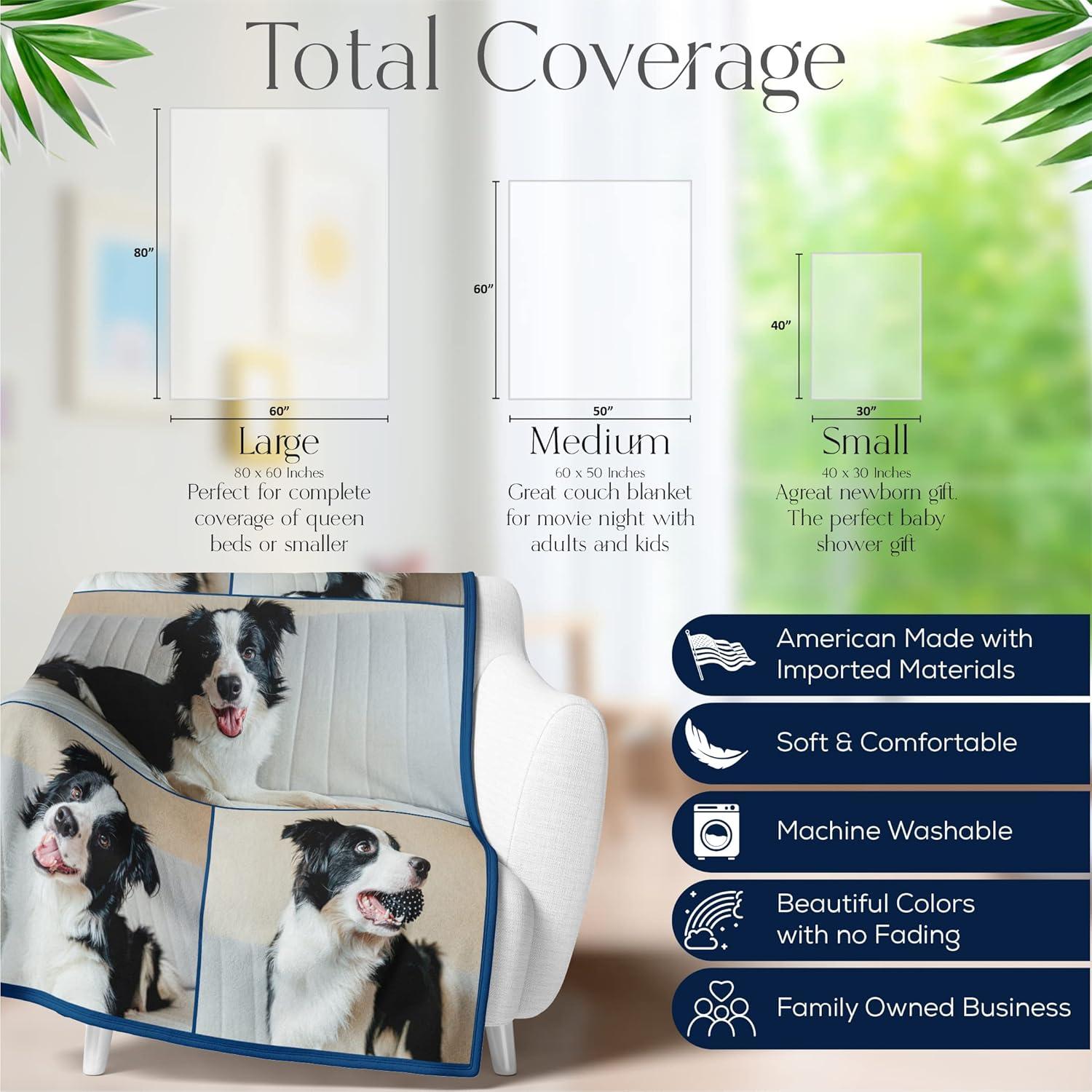 Manta Personalizada con Foto Vida Personalizada 127x152 cm