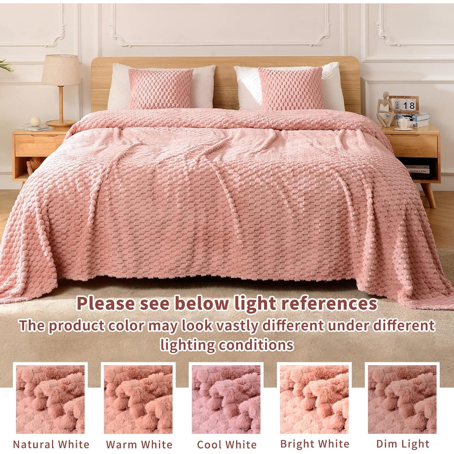 Manta de Forro FY FIBER HOUSE 101.6x127 cm Rosa Suave