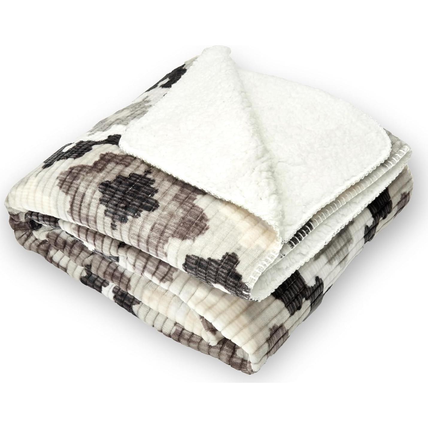 Manta de lanzamiento Northwest Nadira Ikat 127x152 cm Sherpa