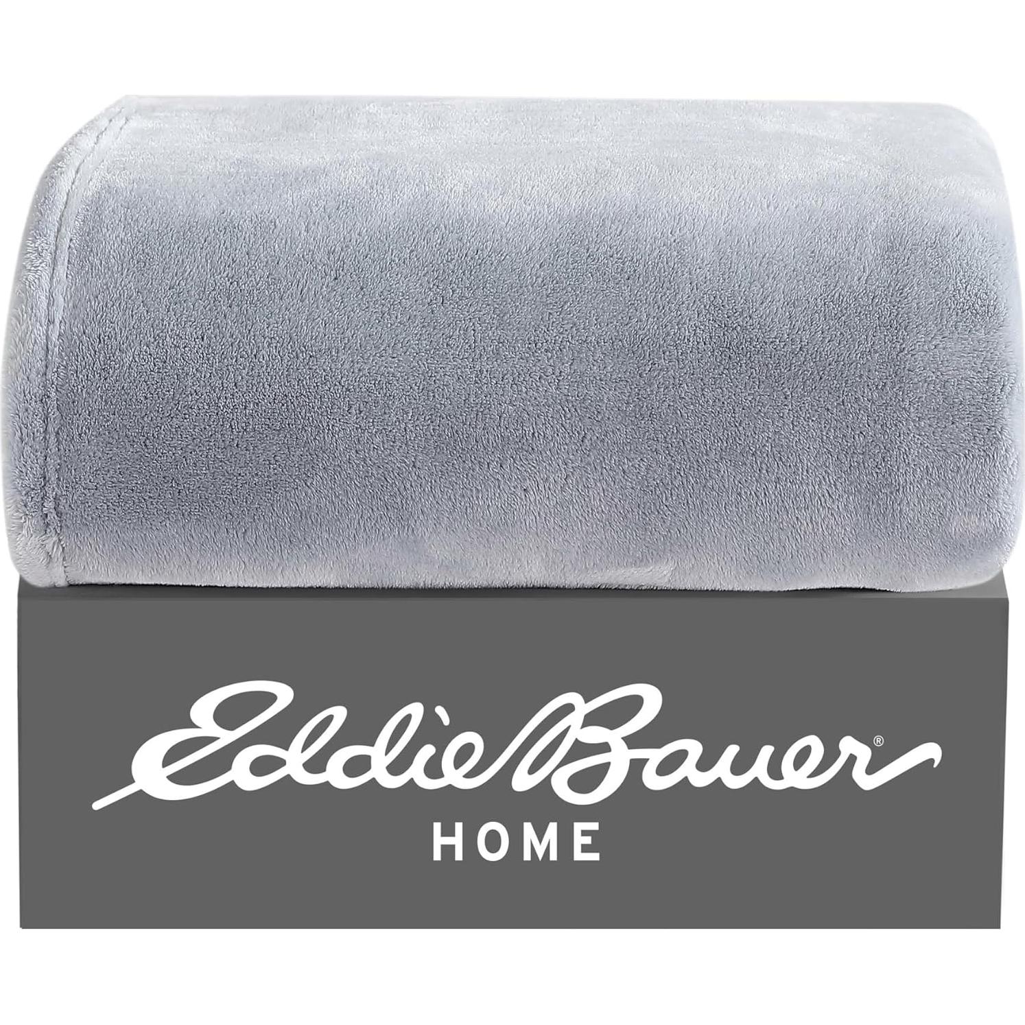 Manta Reversible Eddie Bauer 100% Poliester 152x127cm Gris