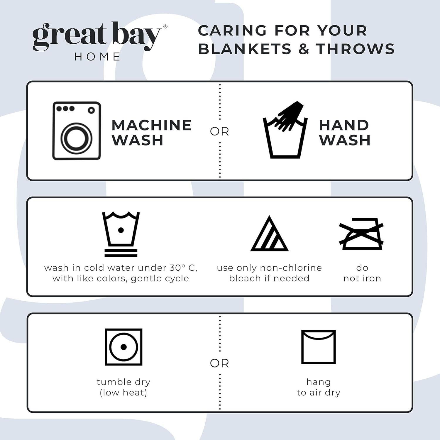 Manta de Forro Polar Gran Bay Home Plush Sherpa 127x152 cm Blanca