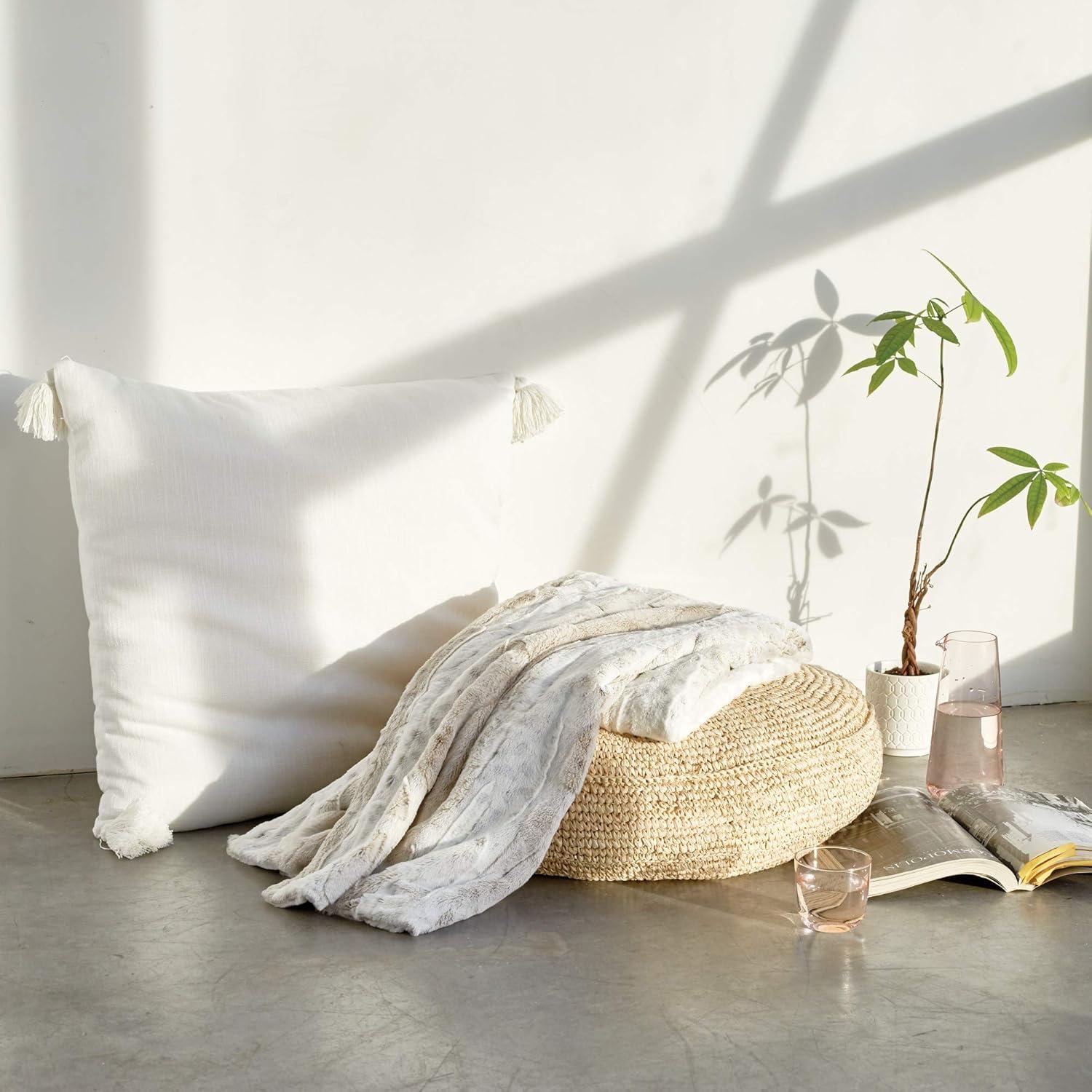 Manta de piel sintética Peri Home Leopardo Marfil 127x152 cm