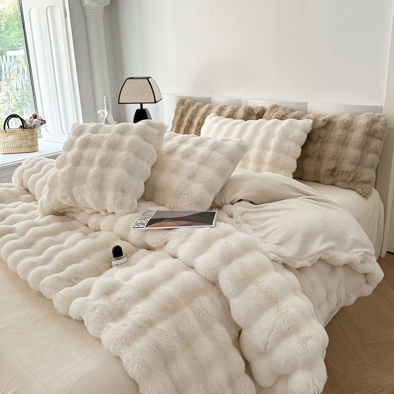 Manta H&D Mini Sofá Piel Sintética Marfil 101.6x152.4cm