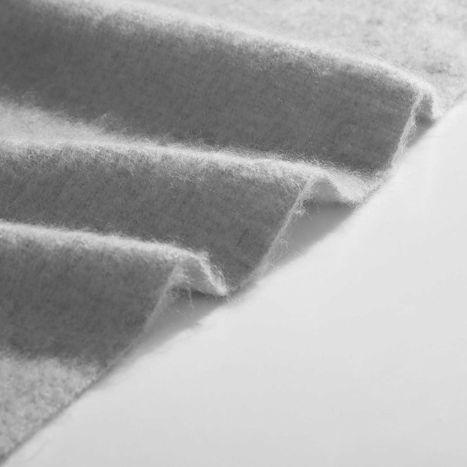 Manta de Lanzar Calvin Klein 178x127 cm Imitación Mohair Gris