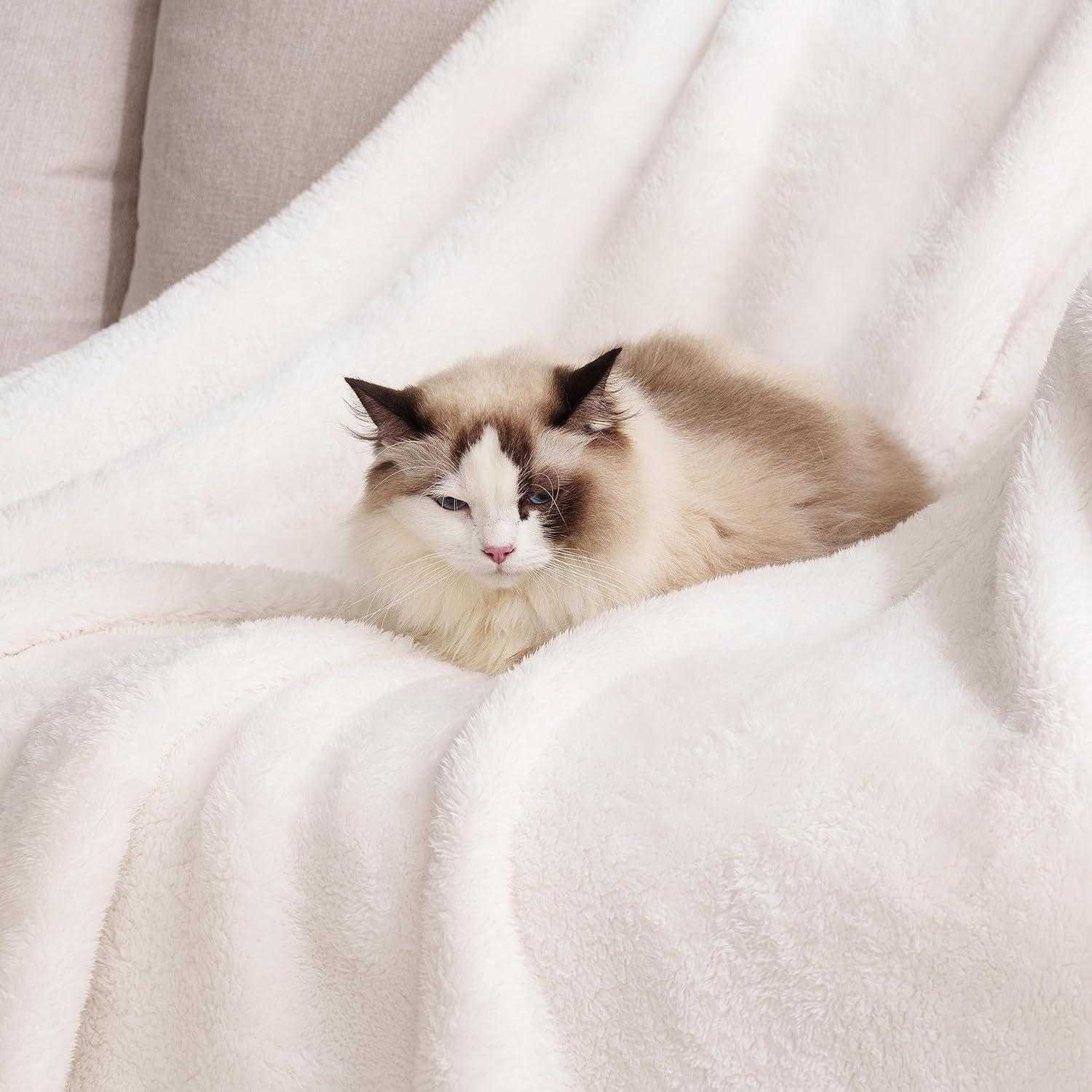 Manta de Lanzamiento Berkshire Blanket Esponjosa 127x152cm Crema