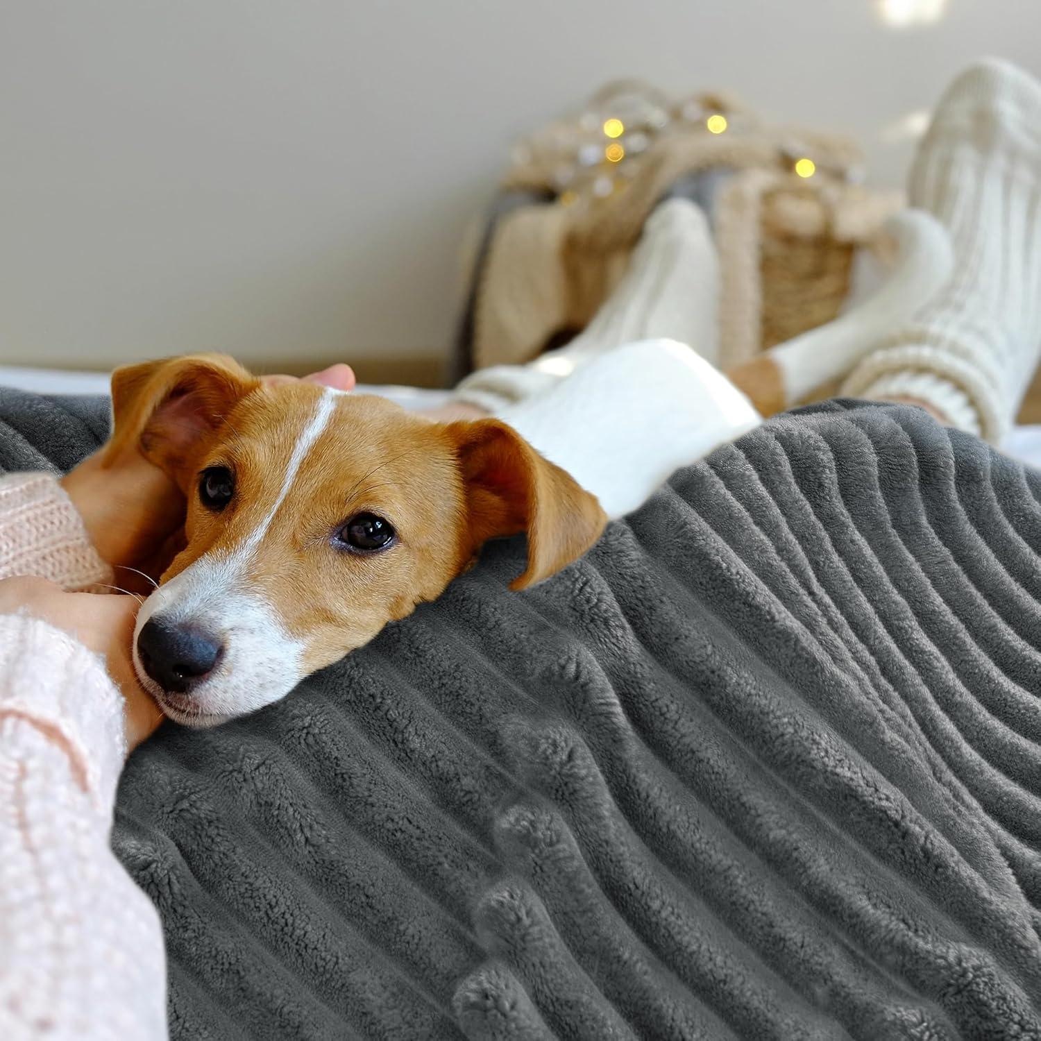 Manta Sherpa INFIIXSO Gris 127x152 cm Suave y Cálida