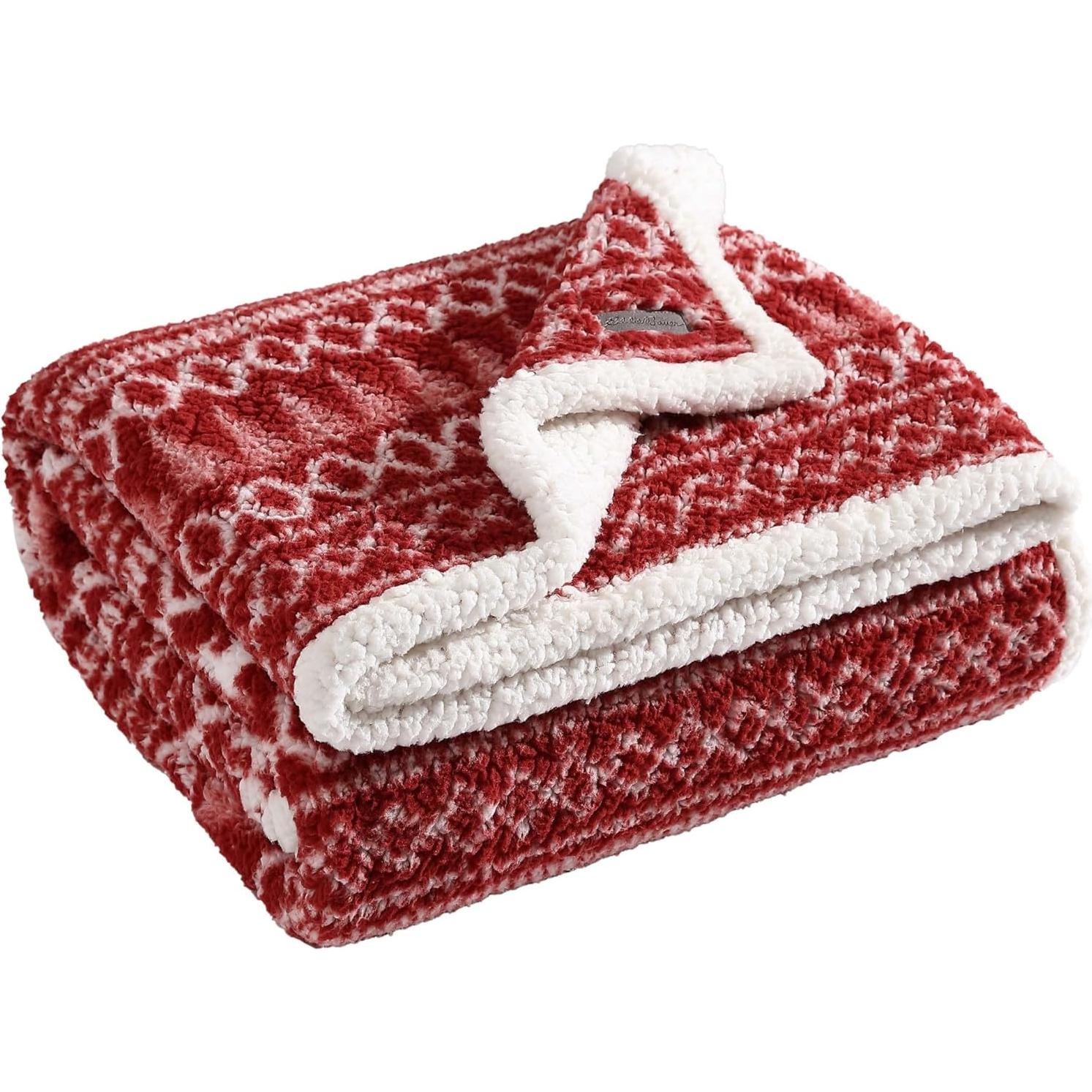 Manta de Lanzar Eddie Bauer Reversible Sherpa 152x127 cm