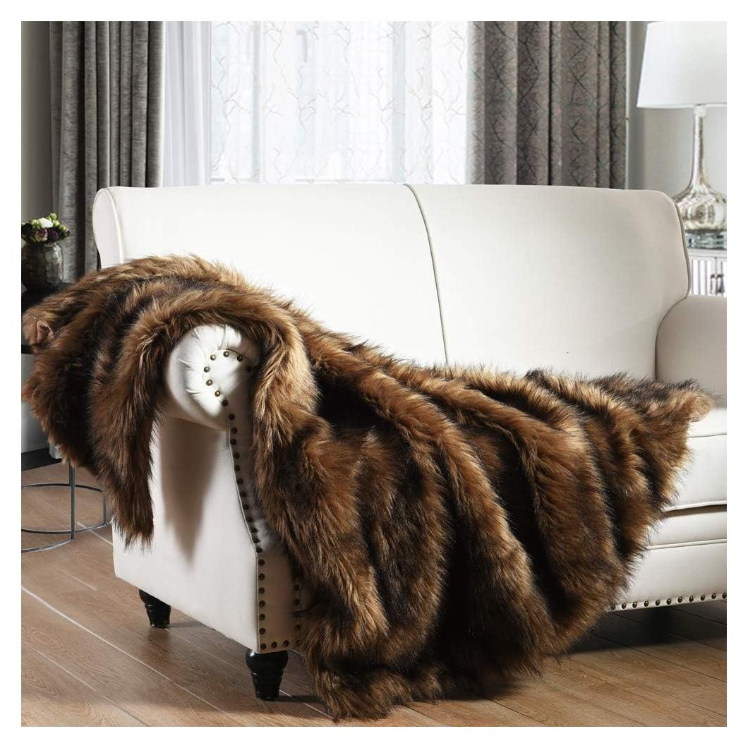 Manta de piel sintética HORIMOTE HOME 127x152 cm marrón