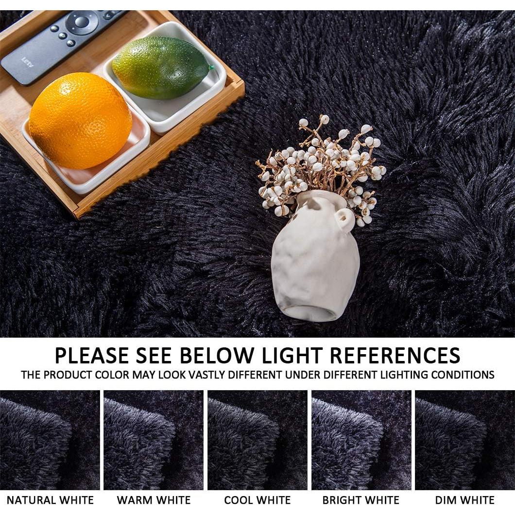 Manta de Piel Sintética YUSOKI Negra 127x152 cm Suave y Acogedora