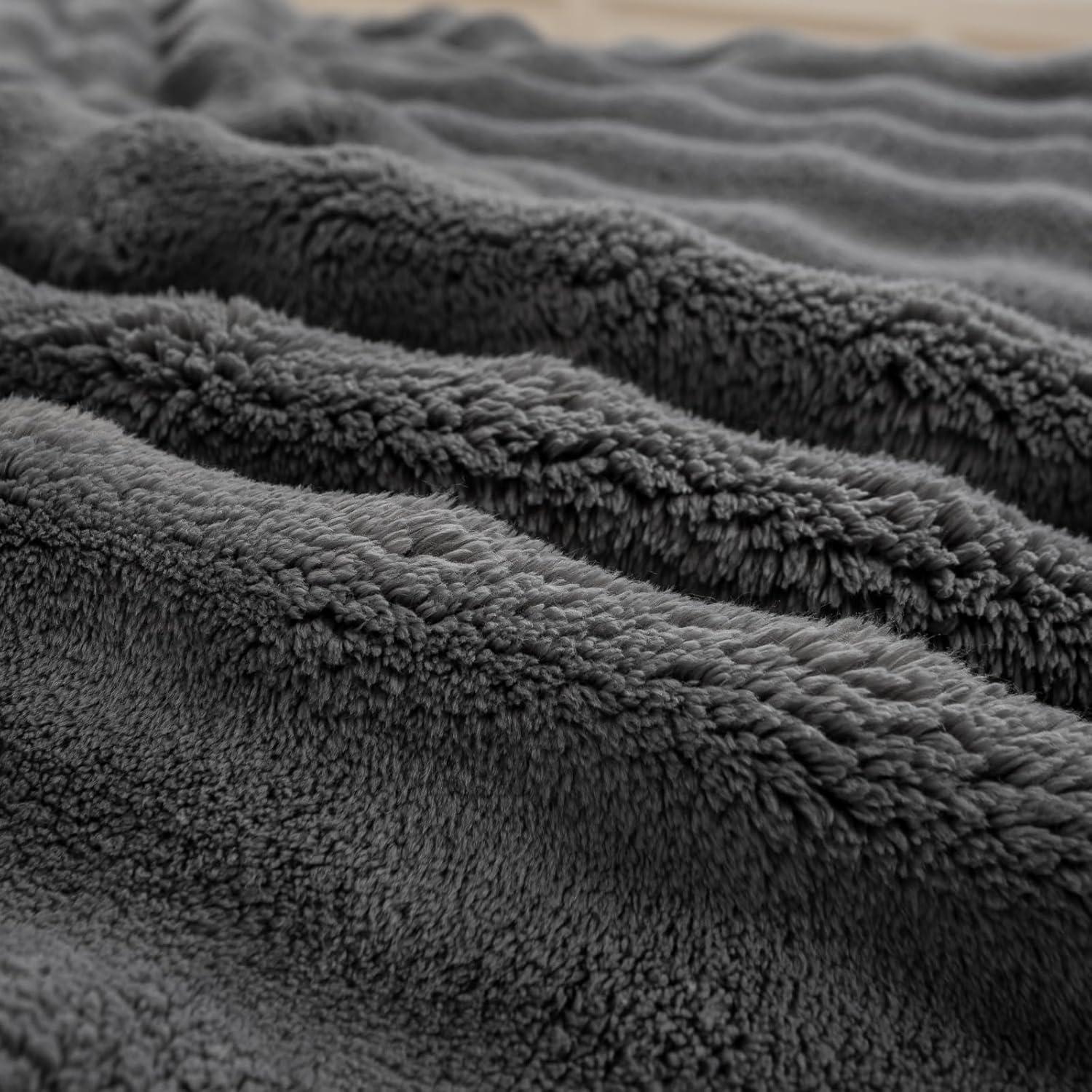 Manta de Burbuja 3D YUSOKI Gris 127x152cm Ultra Suave