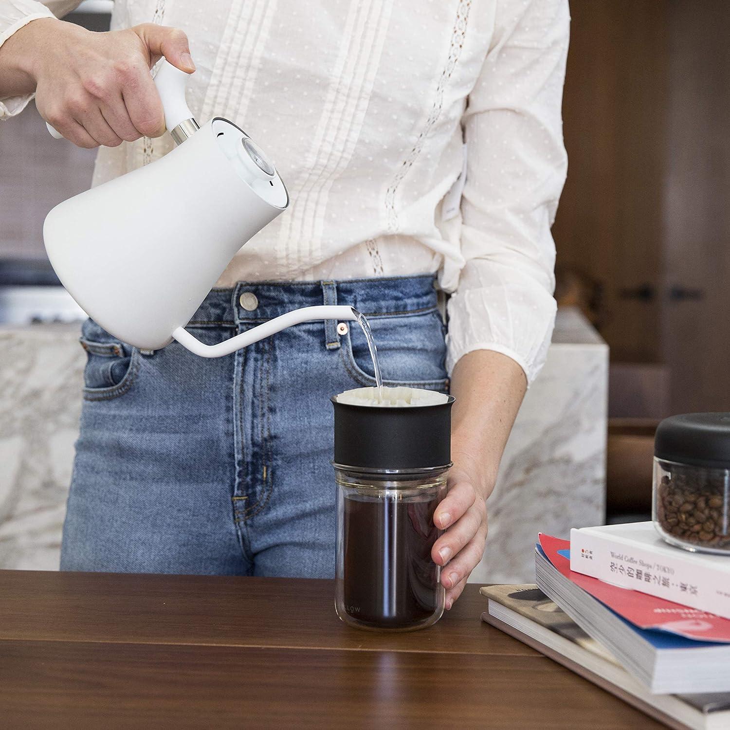 Tetera Fellow Stagg de Cuello de Ganso 1L Acero Inoxidable Blanco Mate