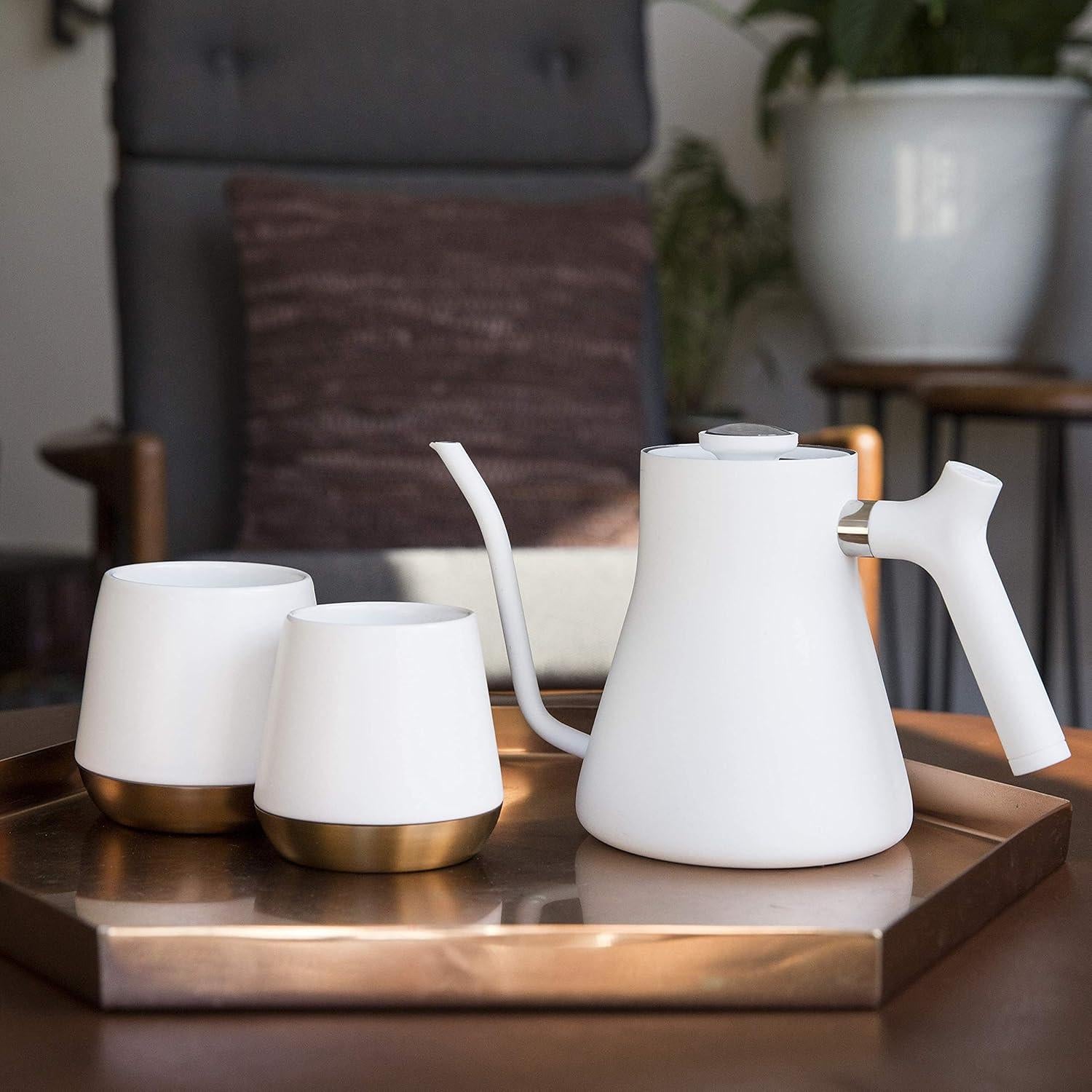 Tetera Fellow Stagg de Cuello de Ganso 1L Acero Inoxidable Blanco Mate