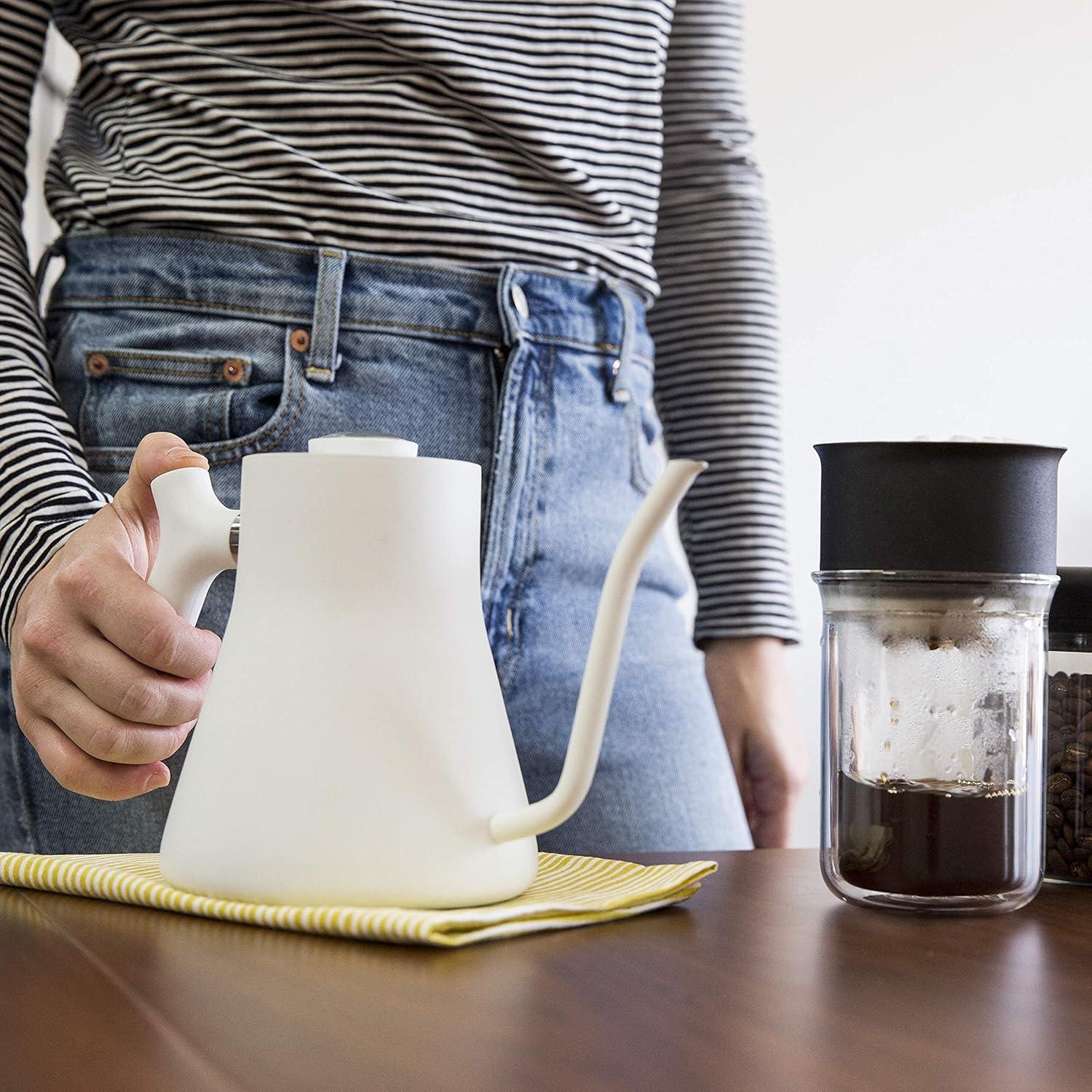 Tetera Fellow Stagg de Cuello de Ganso 1L Acero Inoxidable Blanco Mate