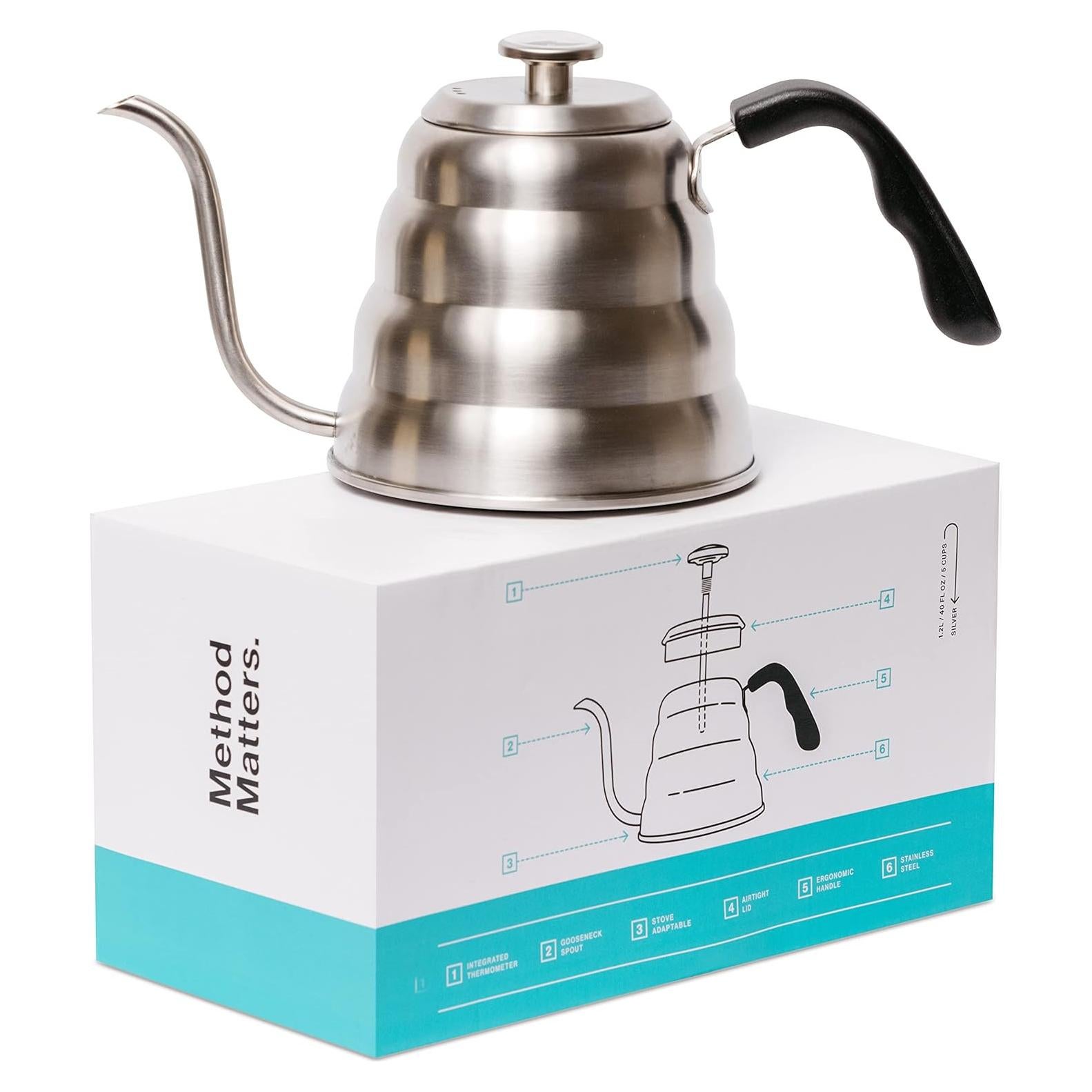 Hervidor Cuello de Ganso Barista Warrior 1.2L Acero Inoxidable